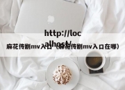 麻花传剧mv入口（麻花传剧mv入口在哪）